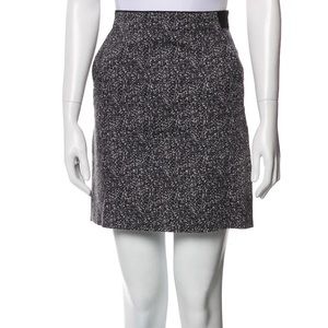 Theory printed skirt contrast waist pockets workwear